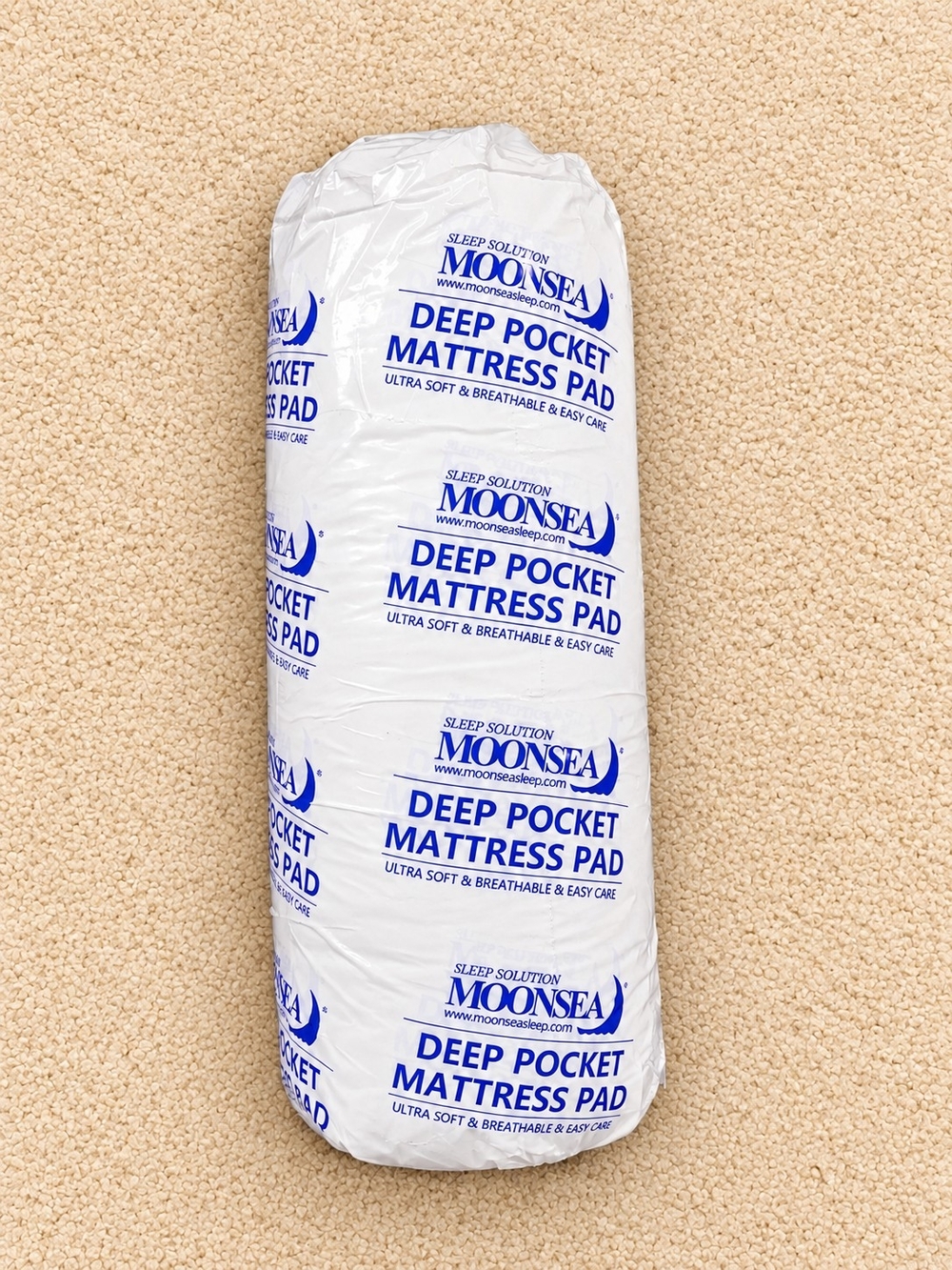 Moonsea White Deep Pocket Mattress Pad - Ultra Soft Protective Cover
